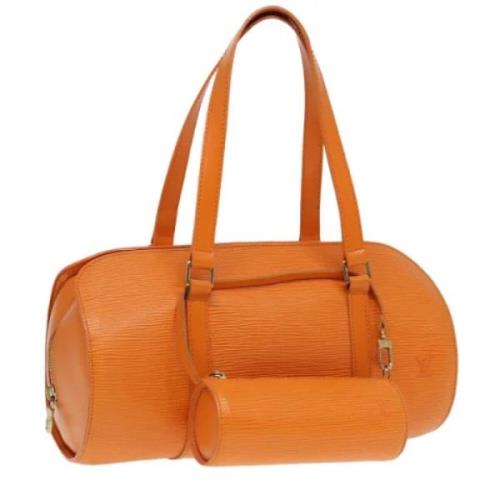 Pre-owned Leather louis-vuitton-bags Louis Vuitton Vintage , Orange , ...