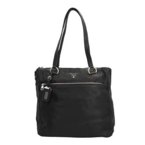 Pre-owned Leather prada-bags Prada Vintage , Black , Dames