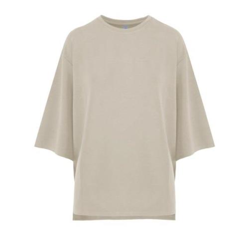 Oversized T-shirt in Modal Mix BomBoogie , Gray , Dames