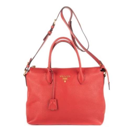 Pre-owned Leather prada-bags Prada Vintage , Red , Dames