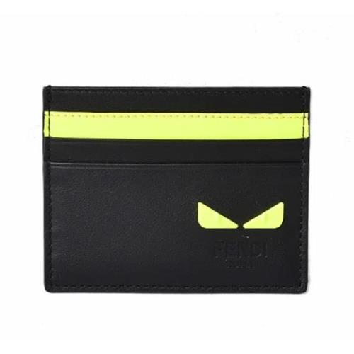 Pre-owned Leather wallets Fendi Vintage , Black , Dames