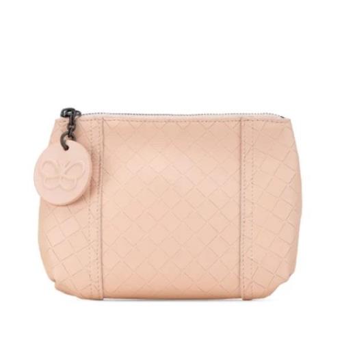 Pre-owned Leather wallets Bottega Veneta Vintage , Pink , Dames