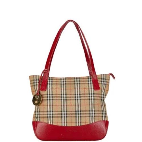 Pre-owned Canvas handbags Burberry Vintage , Brown , Dames