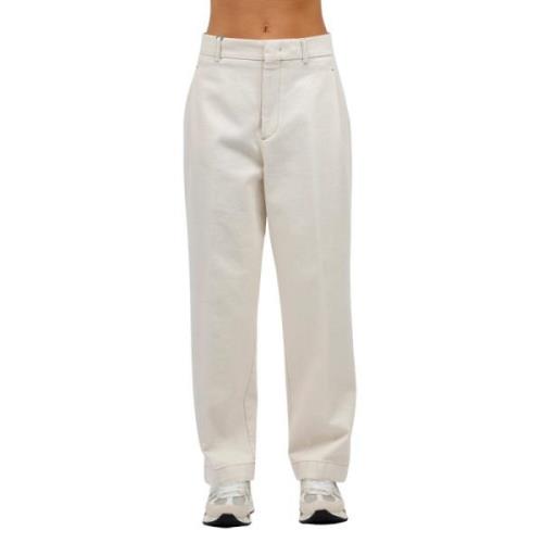 Wortel Fit Katoen Stier Broek Berwich , White , Dames