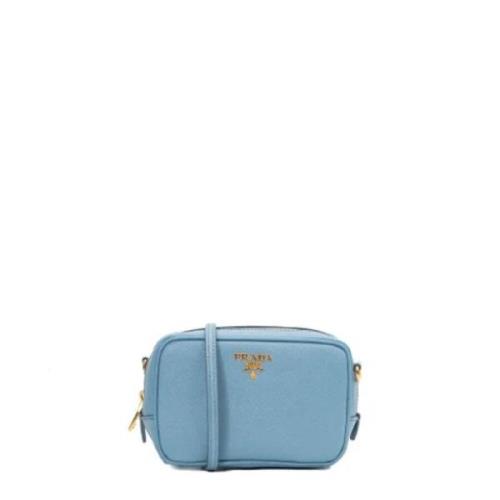 Pre-owned Leather prada-bags Prada Vintage , Blue , Dames