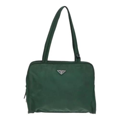 Pre-owned Fabric totes Prada Vintage , Green , Dames