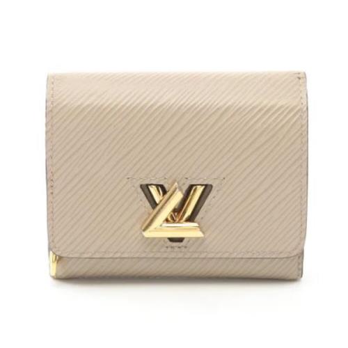 Pre-owned Leather wallets Louis Vuitton Vintage , Beige , Dames