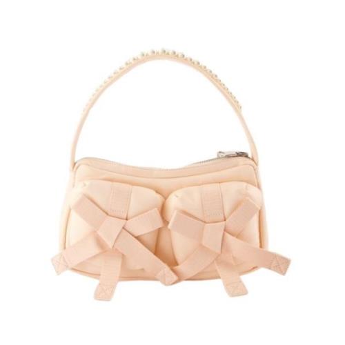 Roze Nylon Crossbody Tas met Strik Simone Rocha , Beige , Dames