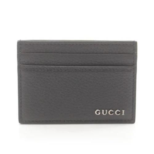 Pre-owned Leather wallets Gucci Vintage , Black , Dames