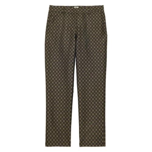 Audrey zwarte en gouden jacquard geweven broek Ines De La Fressange Pa...