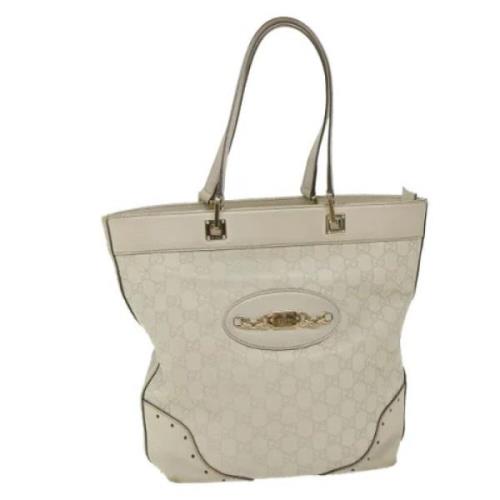 Pre-owned Canvas gucci-bags Gucci Vintage , Beige , Dames