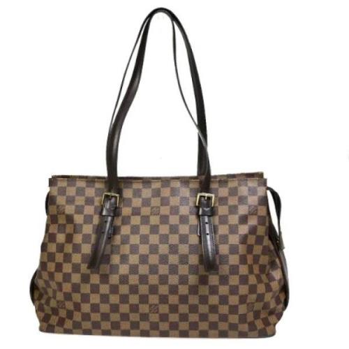 Pre-owned Canvas louis-vuitton-bags Louis Vuitton Vintage , Brown , Da...