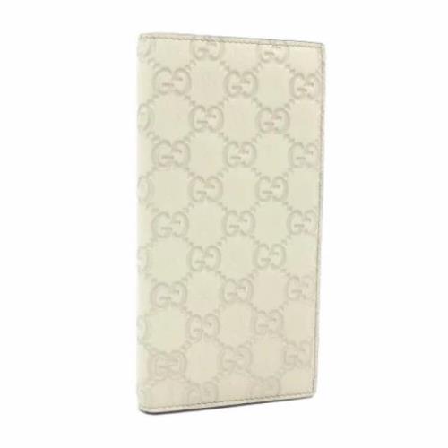 Pre-owned Leather wallets Gucci Vintage , Beige , Dames