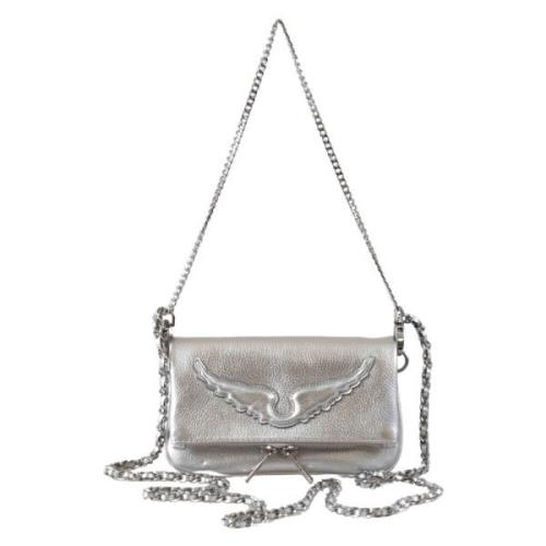 Zilver Metallic Nano Rock Tas Zadig & Voltaire , Gray , Dames