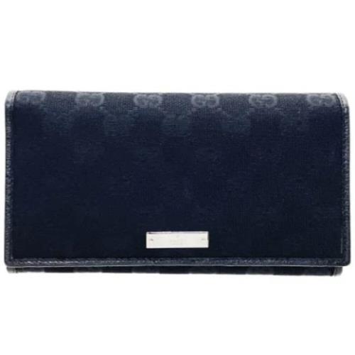 Pre-owned Canvas wallets Gucci Vintage , Black , Dames