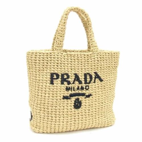 Pre-owned Fabric prada-bags Prada Vintage , Beige , Dames