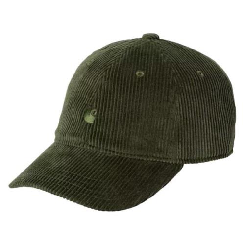 Harlem Cap Corduroy Gebogen Peak Hoed Carhartt Wip , Green , Heren