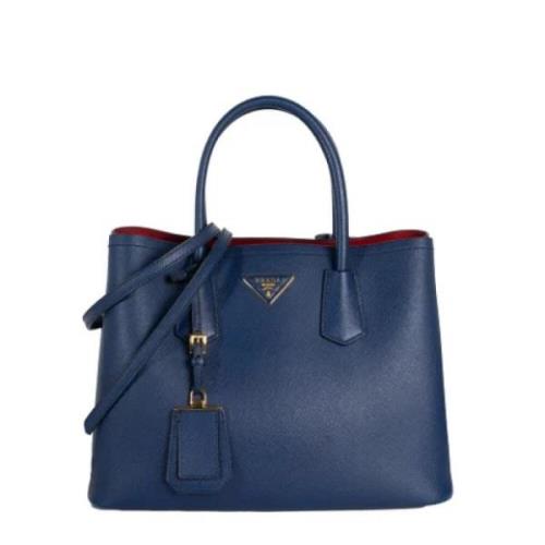 Pre-owned Leather prada-bags Prada Vintage , Blue , Dames