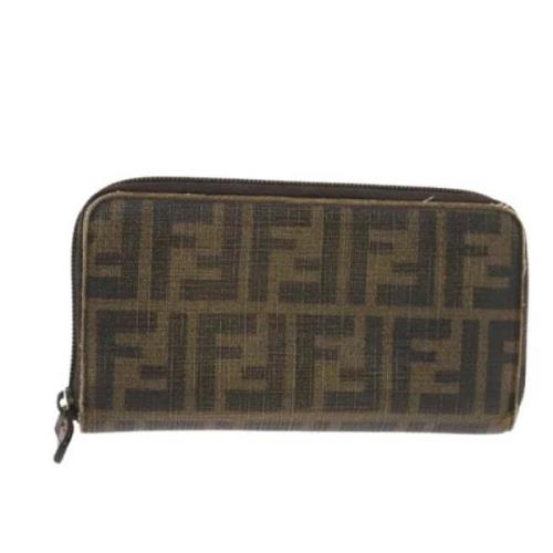 Pre-owned Canvas wallets Fendi Vintage , Brown , Dames