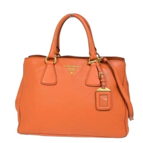 Pre-owned Leather prada-bags Prada Vintage , Orange , Dames