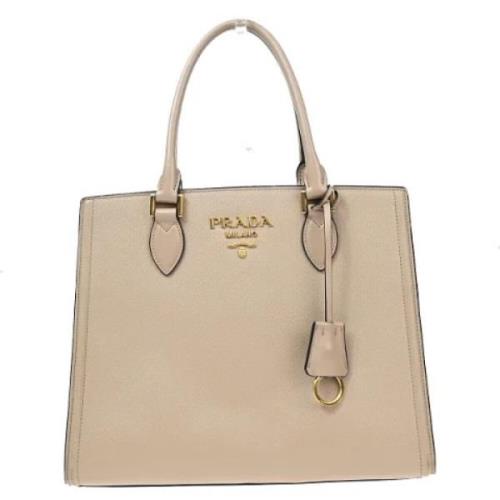 Pre-owned Leather prada-bags Prada Vintage , Beige , Dames