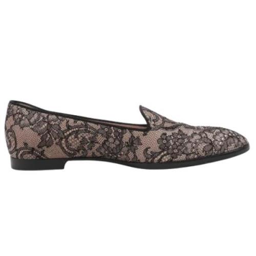 Pre-owned Fabric flats René Caovilla Pre-owned , Gray , Dames