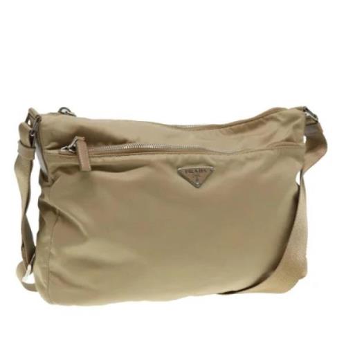 Pre-owned Nylon prada-bags Prada Vintage , Beige , Dames