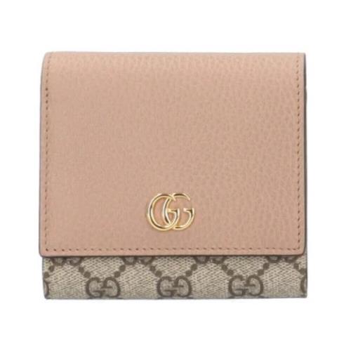 Pre-owned Canvas wallets Gucci Vintage , Beige , Dames