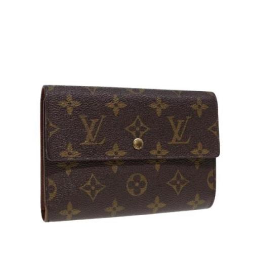 Pre-owned Canvas wallets Louis Vuitton Vintage , Brown , Dames