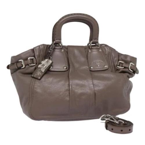 Pre-owned Leather prada-bags Prada Vintage , Brown , Dames