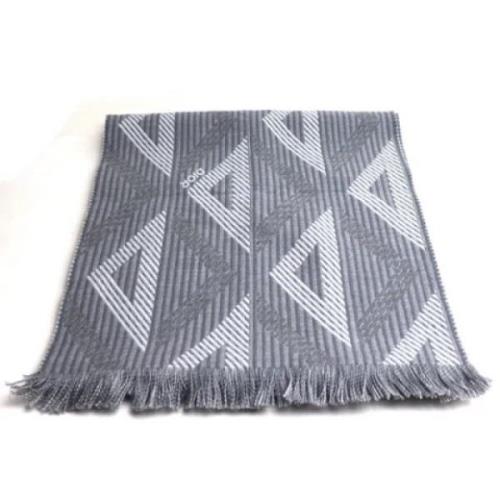 Pre-owned Wool scarves Dior Vintage , Gray , Dames