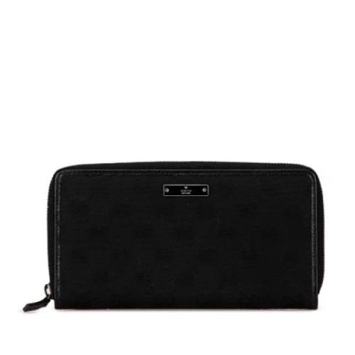 Pre-owned Canvas wallets Gucci Vintage , Black , Dames