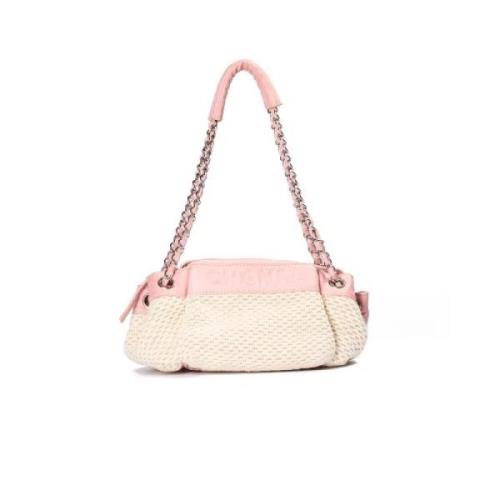 Pre-owned Fabric chanel-bags Chanel Vintage , Beige , Dames