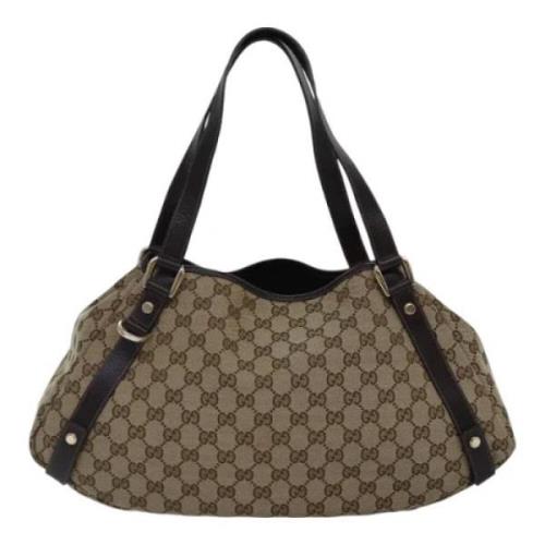 Pre-owned Canvas gucci-bags Gucci Vintage , Brown , Dames