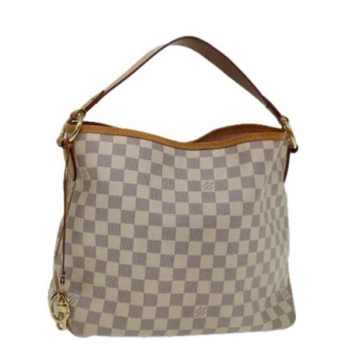 Pre-owned Canvas louis-vuitton-bags Louis Vuitton Vintage , White , Da...