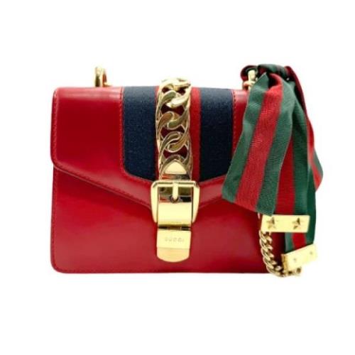 Pre-owned Leather gucci-bags Gucci Vintage , Red , Dames