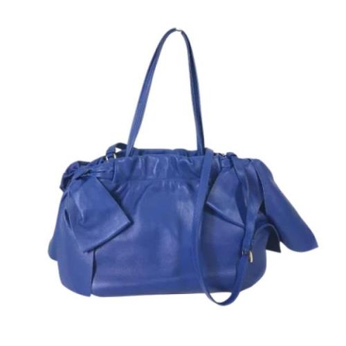 Pre-owned Leather prada-bags Prada Vintage , Blue , Dames