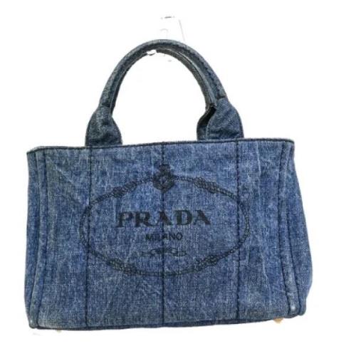 Pre-owned Denim prada-bags Prada Vintage , Blue , Dames