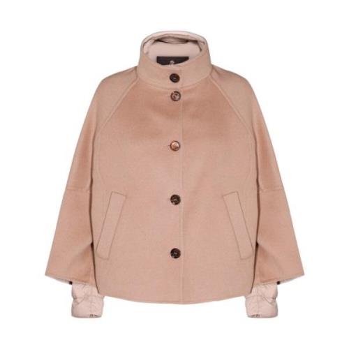 Beige Wol Donsjas Moorer , Orange , Dames