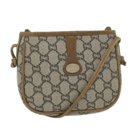 Pre-owned Leather gucci-bags Gucci Vintage , Beige , Dames