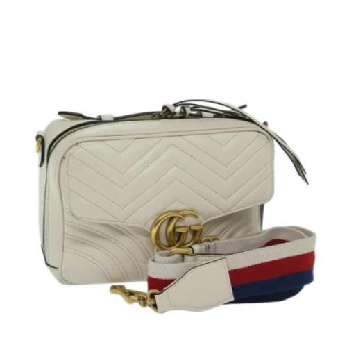 Pre-owned Leather gucci-bags Gucci Vintage , White , Dames