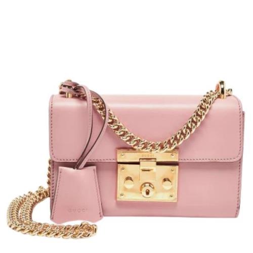 Pre-owned Leather gucci-bags Gucci Vintage , Pink , Dames