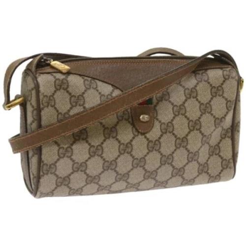 Pre-owned Leather gucci-bags Gucci Vintage , Beige , Dames