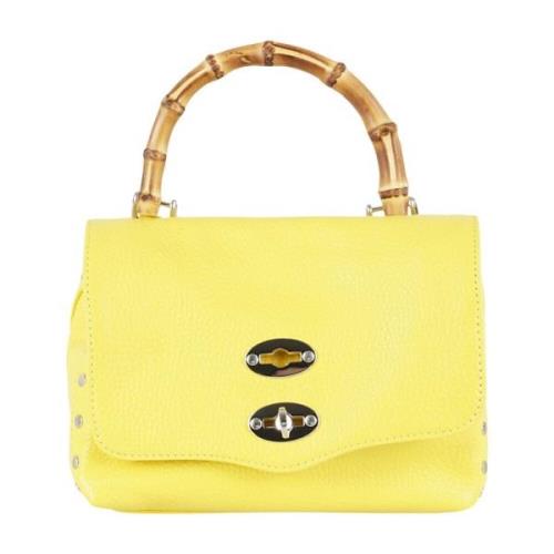 Bamboe Dagelijkse Postina Tas Zanellato , Yellow , Dames