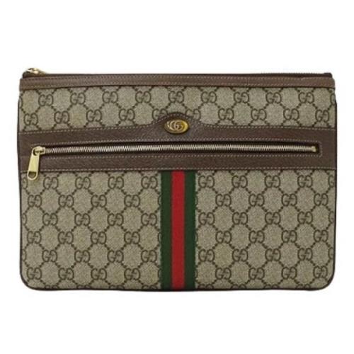 Pre-owned Canvas gucci-bags Gucci Vintage , Beige , Dames