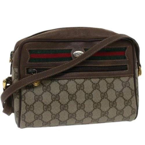 Pre-owned Canvas gucci-bags Gucci Vintage , Beige , Dames