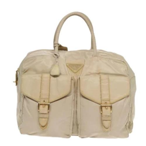 Pre-owned Fabric prada-bags Prada Vintage , Beige , Dames