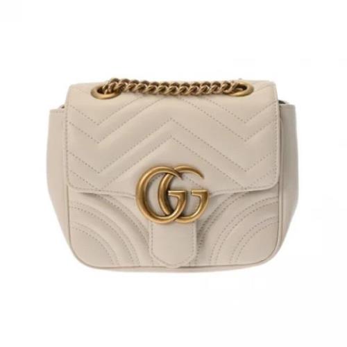 Pre-owned Leather gucci-bags Gucci Vintage , White , Dames