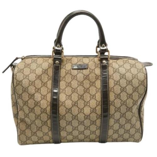 Pre-owned Leather gucci-bags Gucci Vintage , Beige , Dames