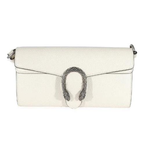 Pre-owned Leather gucci-bags Gucci Vintage , White , Dames